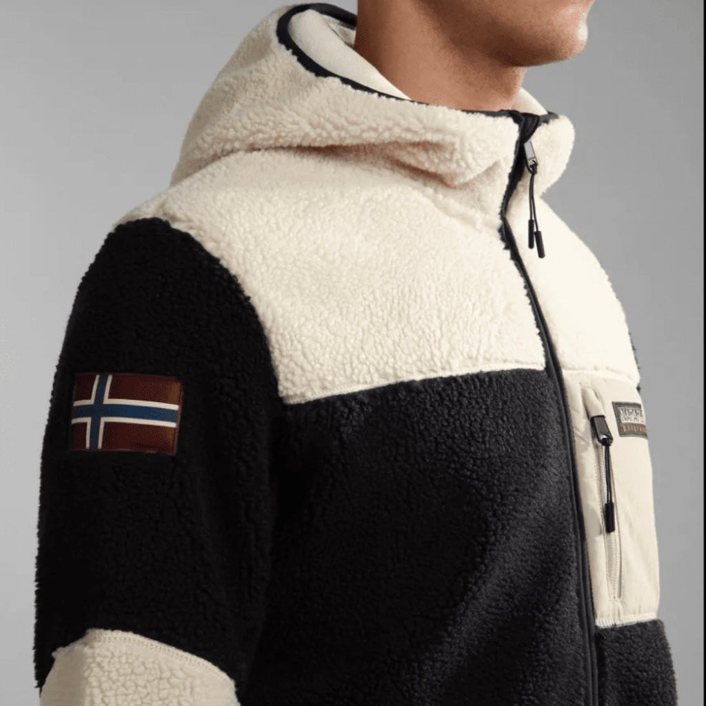 Napapijri Yupik Fleece Full Zip WhiteCap