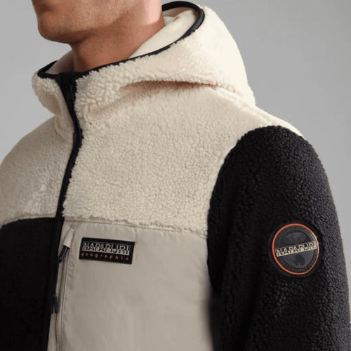 Napapijri Yupik Fleece Full Zip WhiteCap