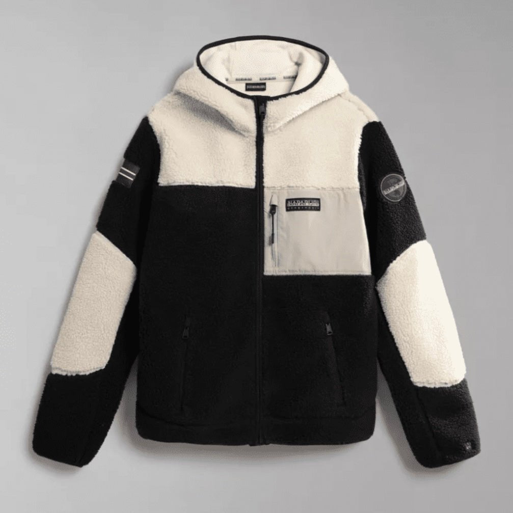 Napapijri Yupik Fleece Full Zip WhiteCap